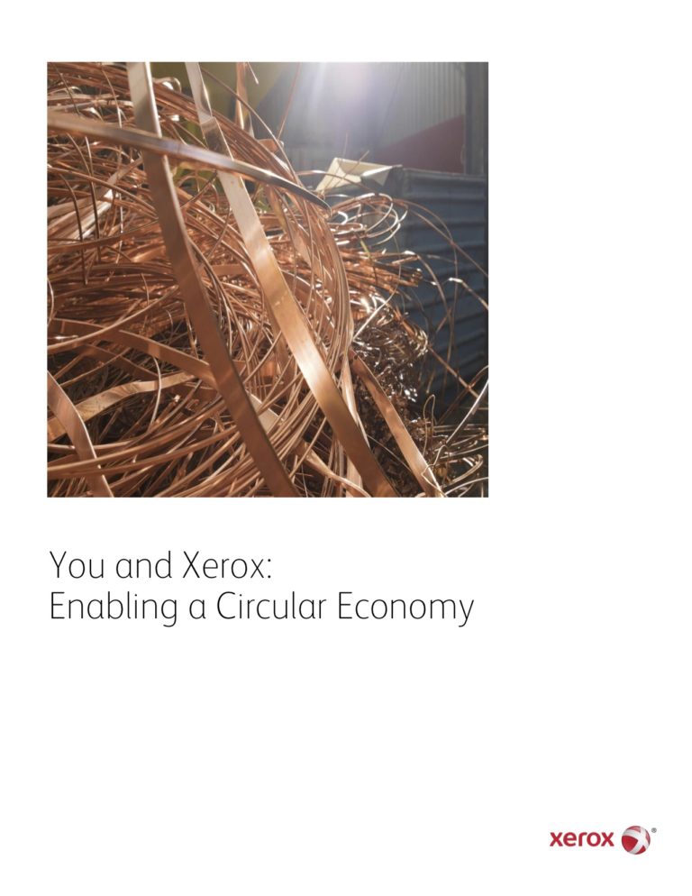 Enabling A Circular Economy, Go Green, Recycle, Xerox, Environment, Midwest Data