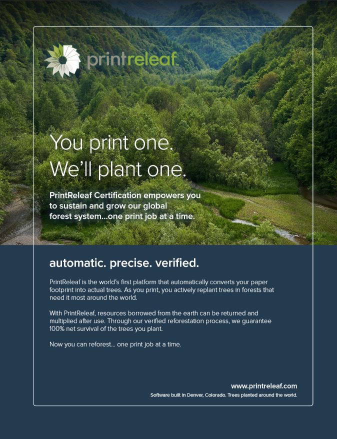 Full Brochure Cover, PrintReleaf, Midwest Data